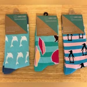 Set of Three Pairs of Sand Cloud Socks